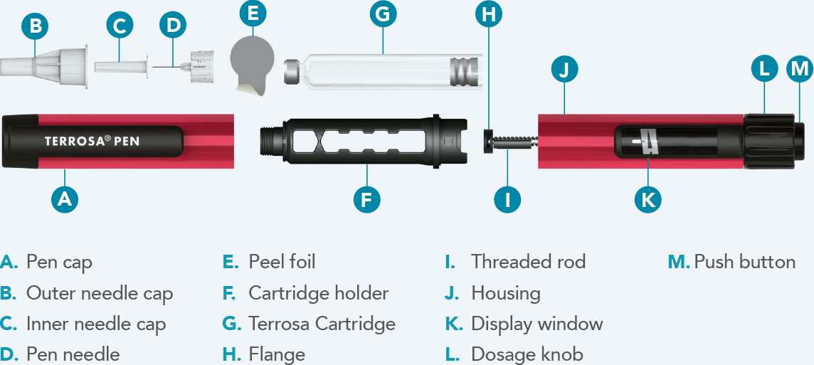 Terrosa Pen horizontal diagram